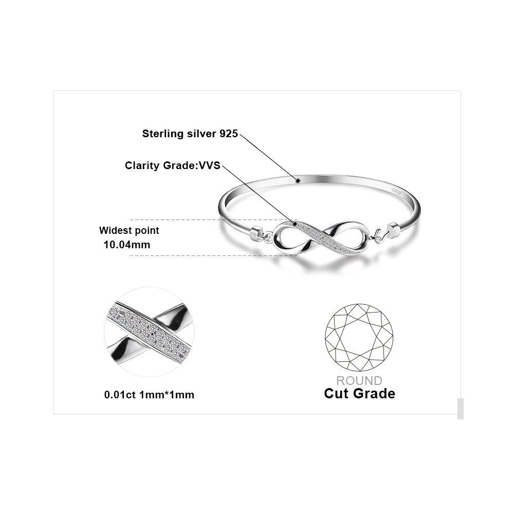 Giffany Crown Infinity 925 Sterling Silver Love bracelet