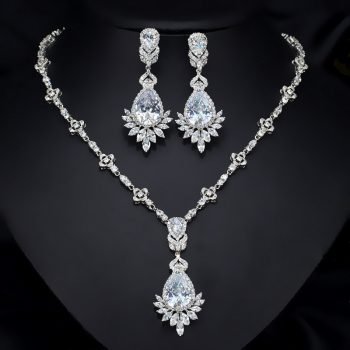 Giffany Luxury Sapphire Emerald Gemstone 925 Sterling Silver Jewelry Sets